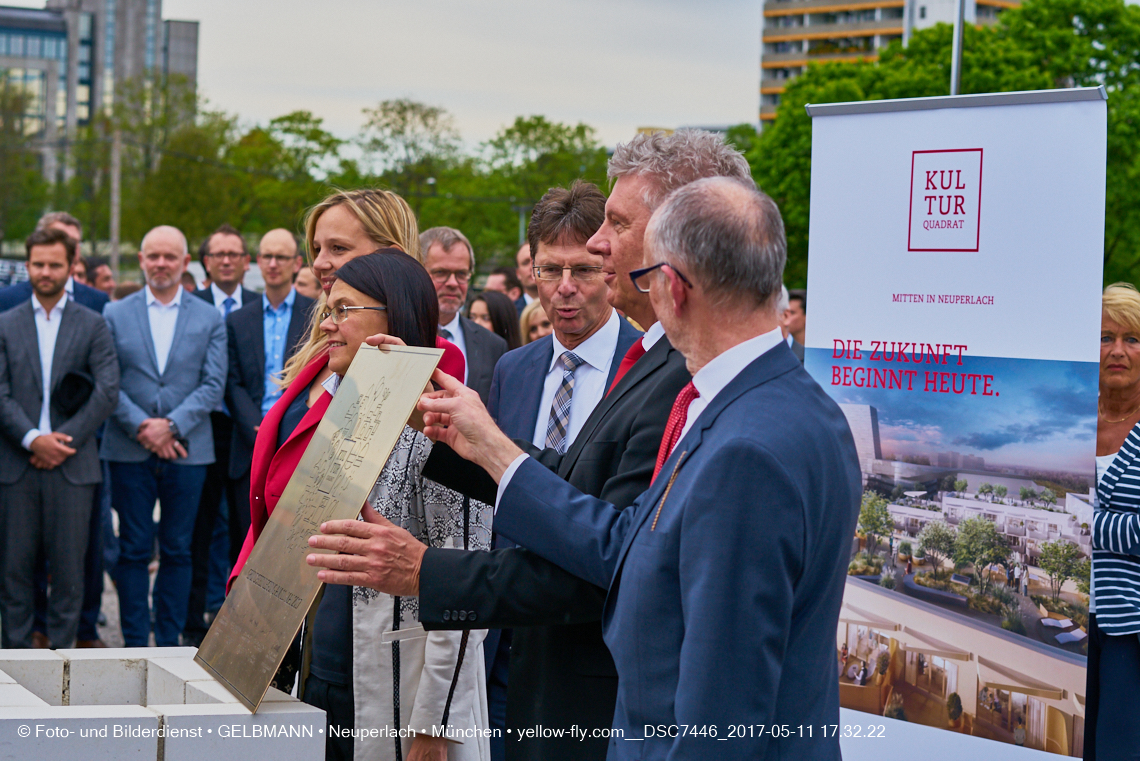 11. Mai 2017 - Grundsteinlegung für die LOGE und dem Kulturquadrat in Neuperlach